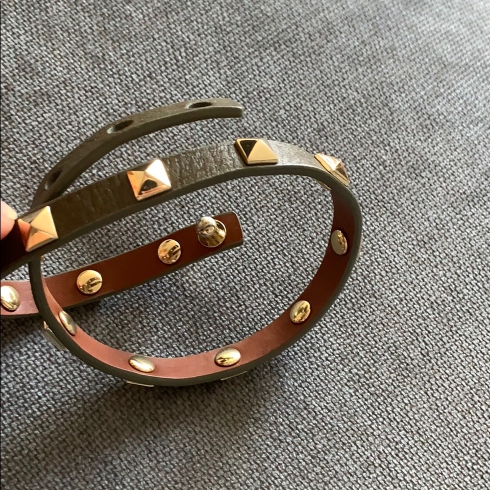 Brown Leather Wrap Around Bracelet